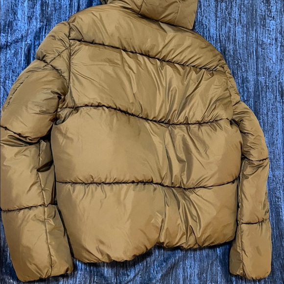 H&M Taupe Brown Quilted Jacket with Hood - Picture 6 of 8